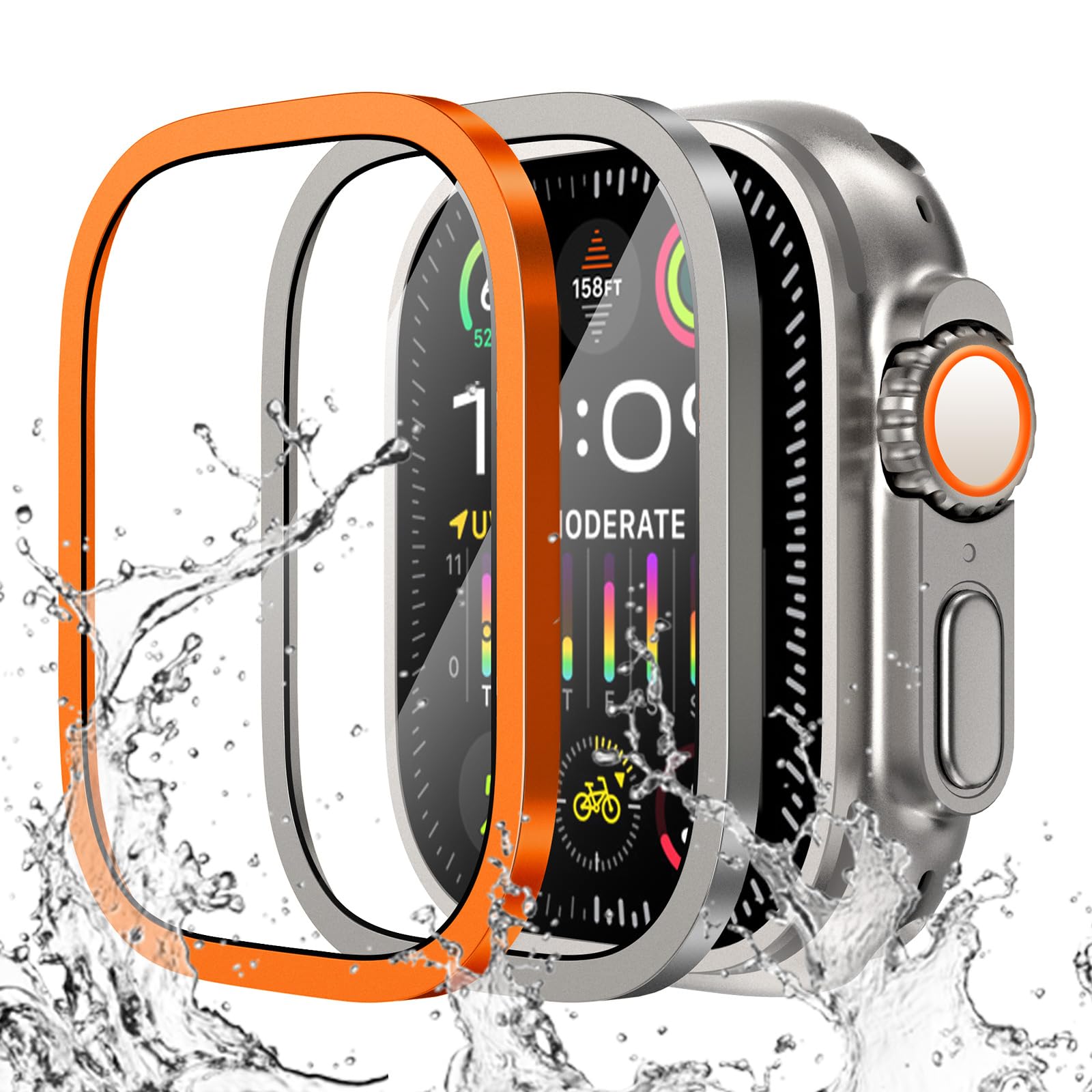 Smartwatch Straps & Accessories - زجاج مقسى لساعة أبل الترا 49