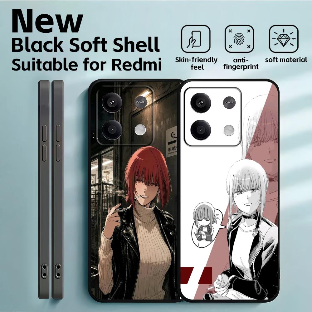 Xiaomi Redmi Note 13 - غطاء هاتف ناعم أسود لهواتف ريدمي