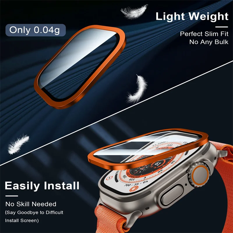 زجاج مقسى لساعة أبل الترا 49 م - مراجعة Watch Face Protector وسعره