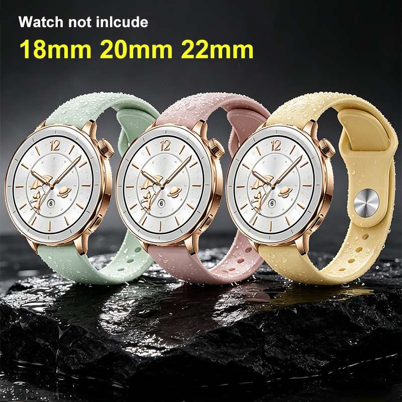 سوار سيليكون نسائي 18 مم 20 مم - مراجعة Fossil Smartwatch Accessories وسعره