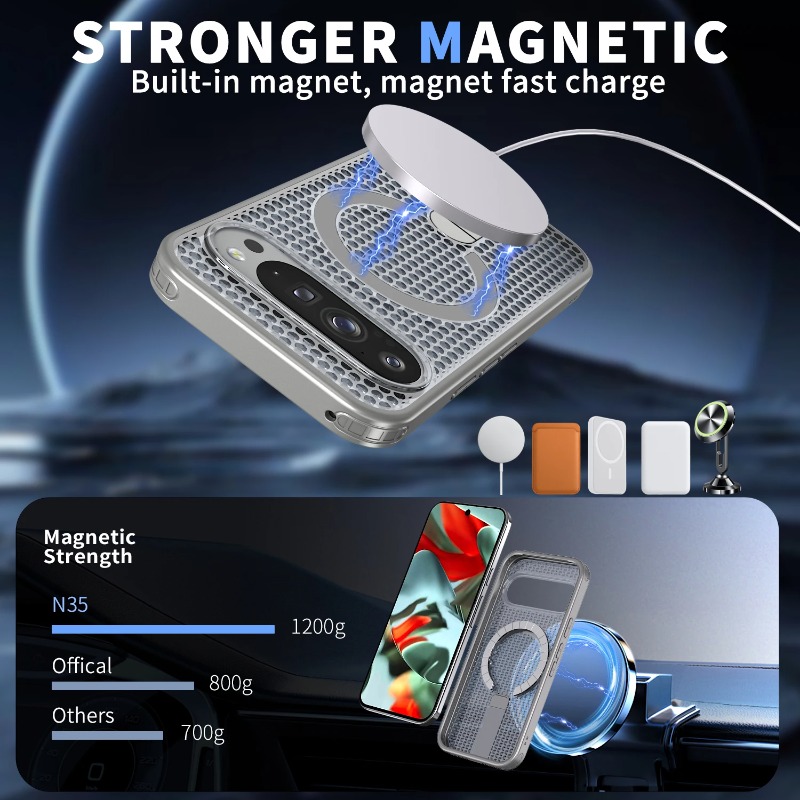 غطاء حماية هجين بتصميم قرص الع - مراجعة Magnetic Charging Stand وسعره