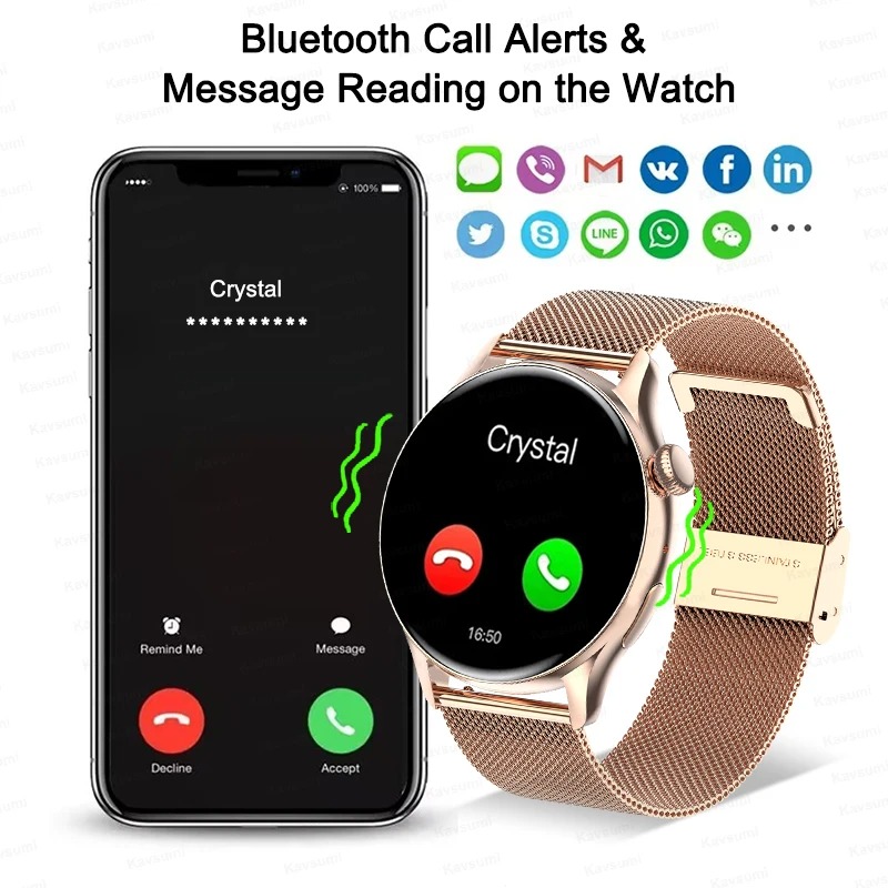 2026New ساعة ذكية للنساء مخصص  - مراجعة Smartwatch Custom وسعره