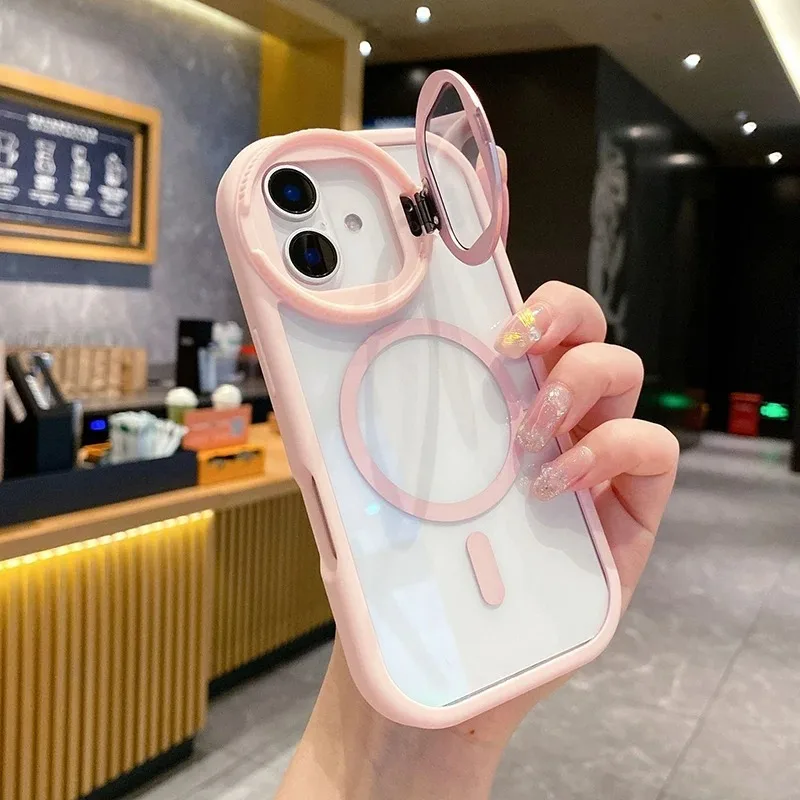 غطاء خلفي شفاف مع حامل كاميرا  - مراجعة Magnetic Charging Stand وسعره